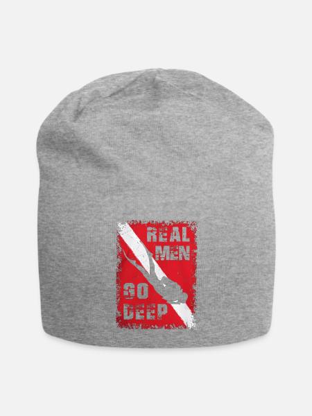 23F 0324 bk - Jersey-Beanie - Grau meliert