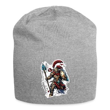 Spartan / Warrior / Fighter / Ancient / Sparta - Jersey Beanie - heather grey - Front