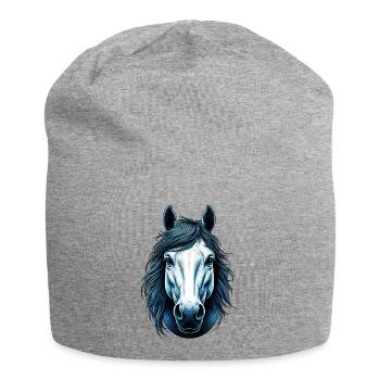 Horse - Jersey Beanie - heather grey - Front