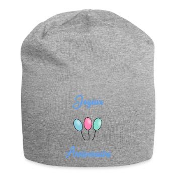 HAPPY BIRTHDAY - Bonnet en jersey - gris chiné - Devant