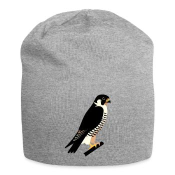 Faucon pèlerin - Bonnet en jersey - gris chiné - Devant
