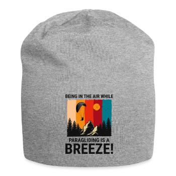 Paragliding Pilot Paraglider Adventures Breeze - Jersey Beanie - heather grey - Front