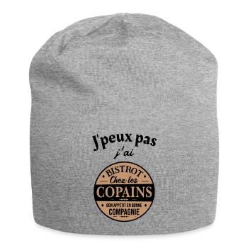 Ich kann nicht Bistrot - Jersey-Beanie - Grau meliert - Vorne