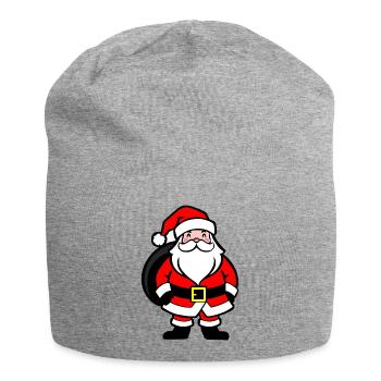 Weihnachtsmann, santa claus figure Święty Mikołaj - Bonnet en jersey - gris chiné - Devant