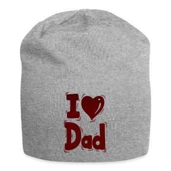 i love you dad dad favorite Best Father pops dad - Jersey Beanie - heather grey - Front