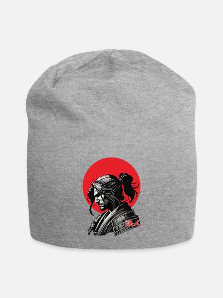 Ronin Krieger - Jersey-Beanie - Grau meliert