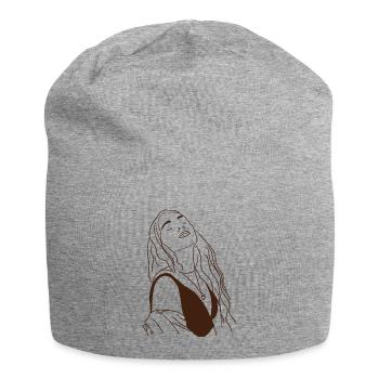 Soulfeelyou - Jersey-Beanie - Grau meliert - Vorne