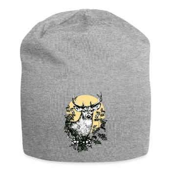 Cerf - Bonnet en jersey - gris chiné - Devant