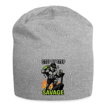 Cardio Savage étape par étape - Bonnet en jersey - gris chiné - Devant