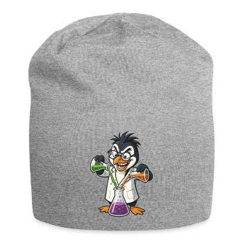 Verrückt Professor Pinguin Chemie Nerd Experiment - Jersey-Beanie - Grau meliert - Vorne