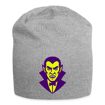 Dracula Illustration - Jersey-Beanie - Grau meliert - Vorne