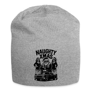 Naughty Xmas Santa Pimp Auto Chicks - Jersey-Beanie - Grau meliert - Vorne