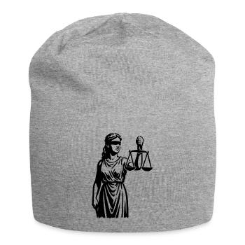 Justice | Justice in silhouette - Jersey Beanie - heather grey - Front