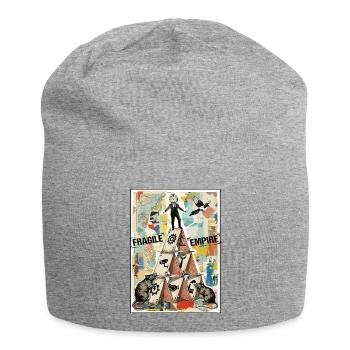 Fragile Empire Kartenhaus Systemkritik - Jersey Beanie - heather grey - Front