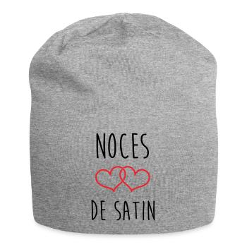 Satin Wedding 24 Years of Love - Jersey Beanie - heather grey - Front