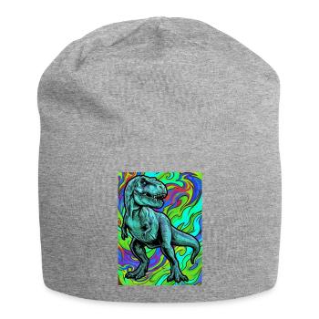 dinosaur - Jersey Beanie - heather grey - Front