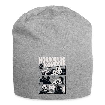Horrorfilme und Komödie Nerd - Jersey-Beanie - Grau meliert - Vorne