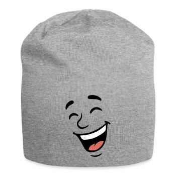 Rire au visage - Bonnet en jersey - gris chiné - Devant
