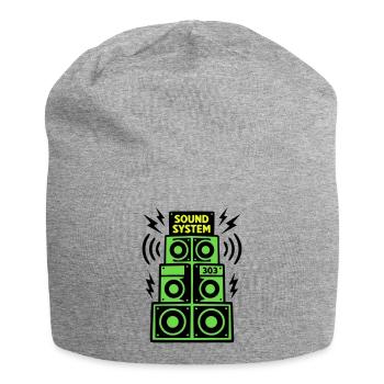 Sound System Speaker Techno Festival DJ - Bonnet en jersey - gris chiné - Devant