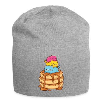 Pride Month LGBTQ – Pansexuelle Katzen - Jersey-Beanie - Grau meliert - Vorne