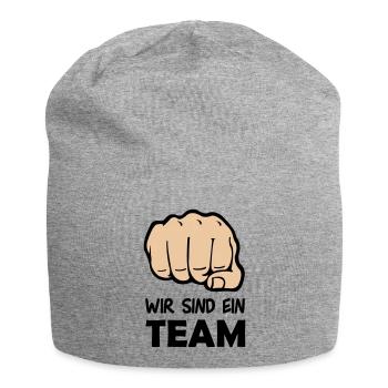 faust_team_002 - Jersey-Beanie - Grau meliert - Vorne
