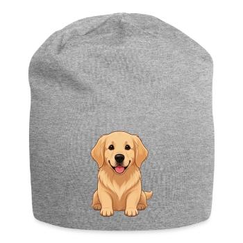 Golden Retriever Dog Baby Puppy Gift - Jersey Beanie - heather grey - Front