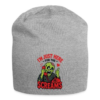 I'm Just Here For The Screams Zombie - Jersey-Beanie - Grau meliert - Vorne