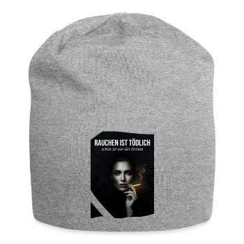 Rauchen ist tödlich – Irrtum - Jersey-Beanie - Grau meliert - Vorne