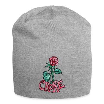 Tatouage de la Vieille Rose - Bonnet en jersey - gris chiné - Devant