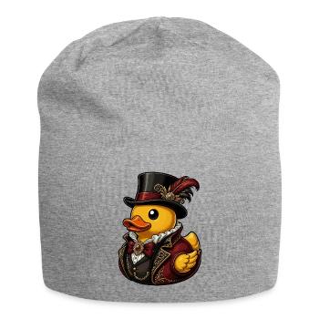 Victorian duck cavalier duck - Jersey Beanie - heather grey - Front