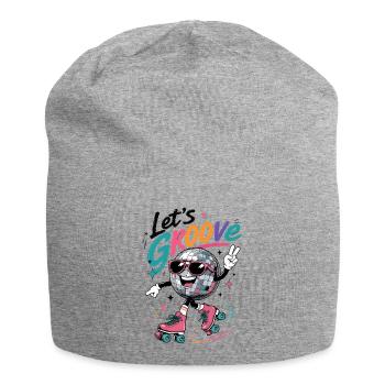 Let's Groove Disco auf Rollschuhen Retro  - Jersey-Beanie - Grau meliert - Vorne