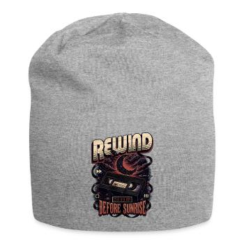 Rewind Before Sunrise Cassette - Jersey Beanie - heather grey - Front