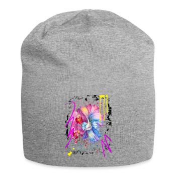 Pisces Woman – Astrology Gift - Jersey Beanie - heather grey - Front
