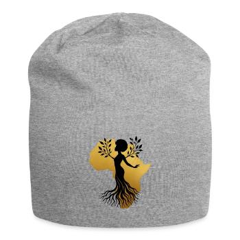 Africa Women – Roots Gift - Jersey Beanie - heather grey - Front