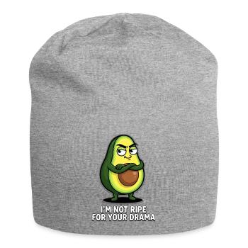 Avocado "i'm not ripe for your drama" - Jersey Beanie - heather grey - Front