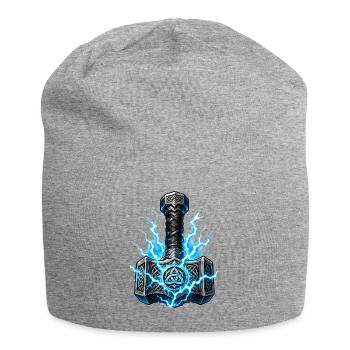 Lightning Hammer Celtic Power - Jersey Beanie - heather grey - Front