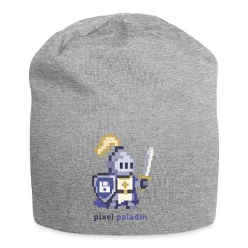 Pixel Paladin Pixelheld - Jersey-Beanie - Grau meliert - Vorne