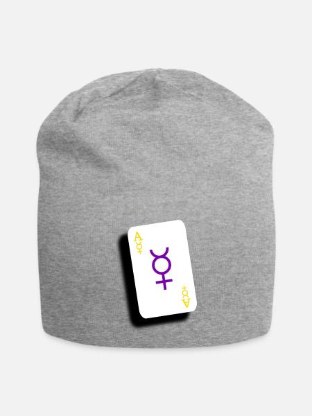 Ace of Intersex - Jersey-Beanie - Grau meliert