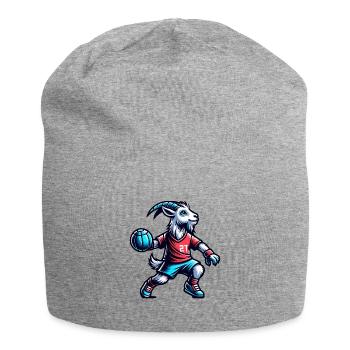 Amoureux de la chèvre et d’équipe handball - Bonnet en jersey - gris chiné - Devant