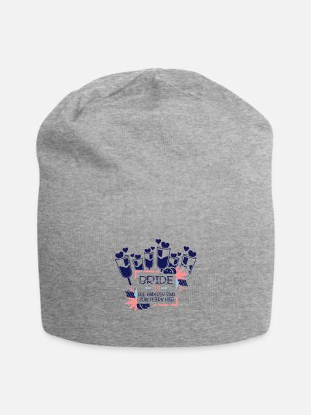 BRIDE 6 - Jersey-Beanie - Grau meliert