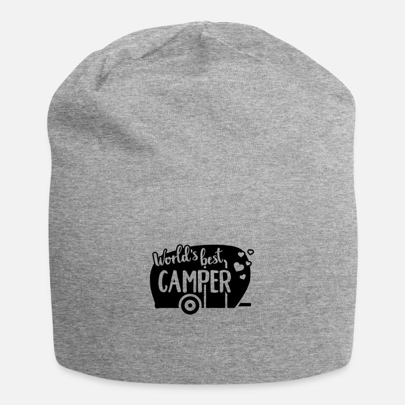 Wohnwagen - Jersey-Beanie - Grau meliert
