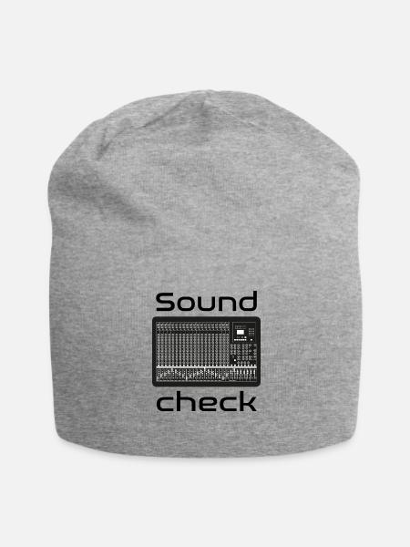 Soundcheck Mischpult - Jersey-Beanie - Grau meliert