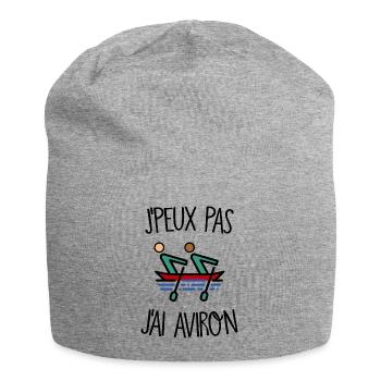 J'peux pas j'ai aviron - Bonnet en jersey - gris chiné - Devant
