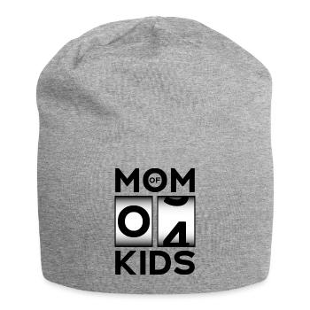 MAMAN DE 4 ENFANTS MAMAN QUATRE ENFANTS - Bonnet en jersey - gris chiné - Devant