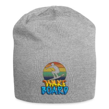 Wakeboard, Wakeboarder - Jersey-Beanie - Grau meliert - Vorne