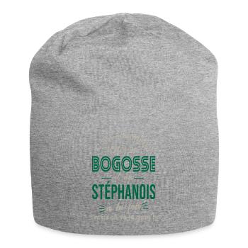 Stéphanois cadeau homme Saint étienne St étienne - Bonnet en jersey - gris chiné - Devant