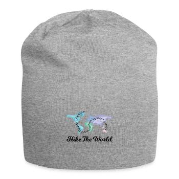 Hike the World - Hiking around the world - Jersey Beanie - heather grey - Front