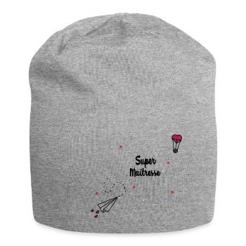 Super maîtresse - Bonnet en jersey - gris chiné - Devant