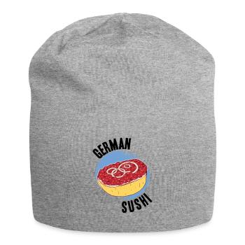 German Sushi Mett Hacked Hackepeter Hack - Jersey Beanie - heather grey - Front