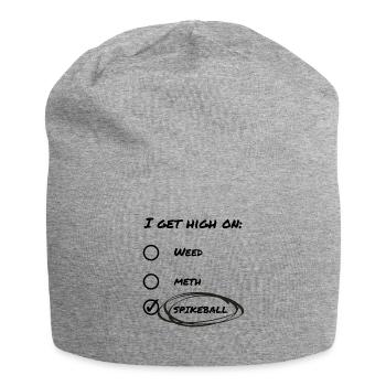Gift funny spikeball humor fan player - Jersey Beanie - heather grey - Front